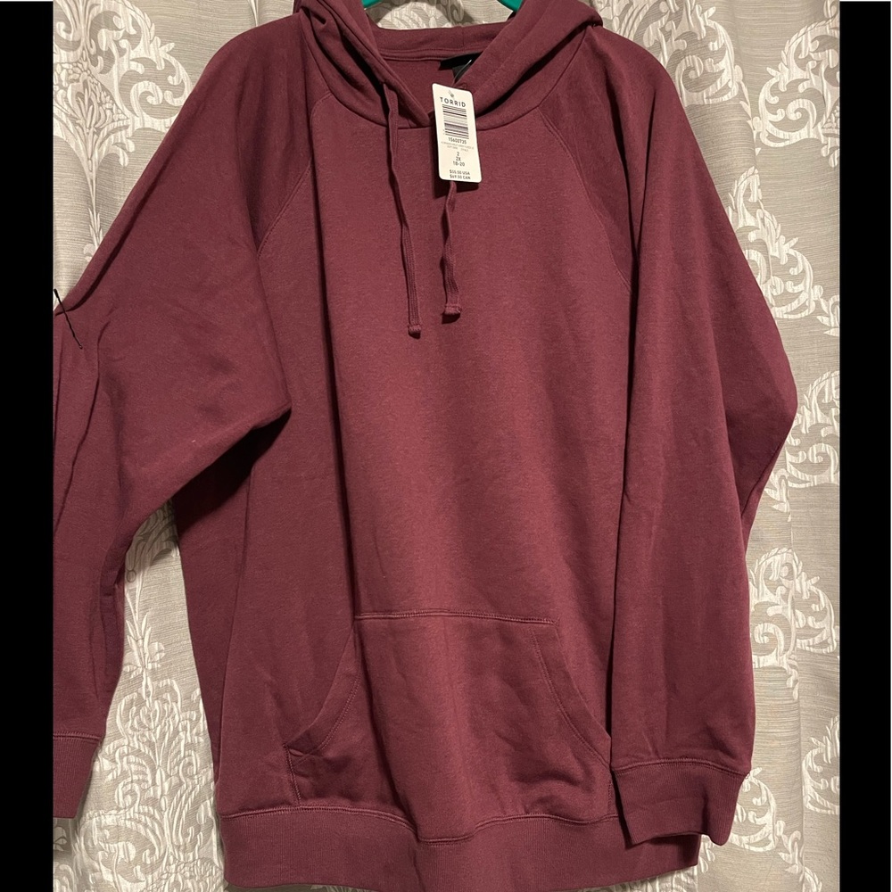 New torrid crushed violet fleece hoodie. NWT. Size 2x